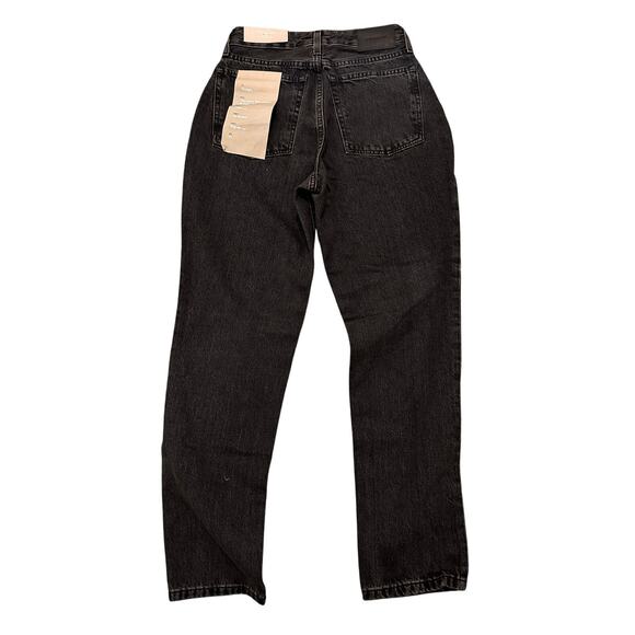 Everlane Organic High Rise The Curvy 90s Cheeky Straight Jean Washed Black, 27 - Picture 12 of 12